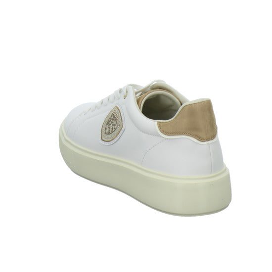 Blauer Schnürhalbschuhe Weiß-kombi - 360° Ansicht