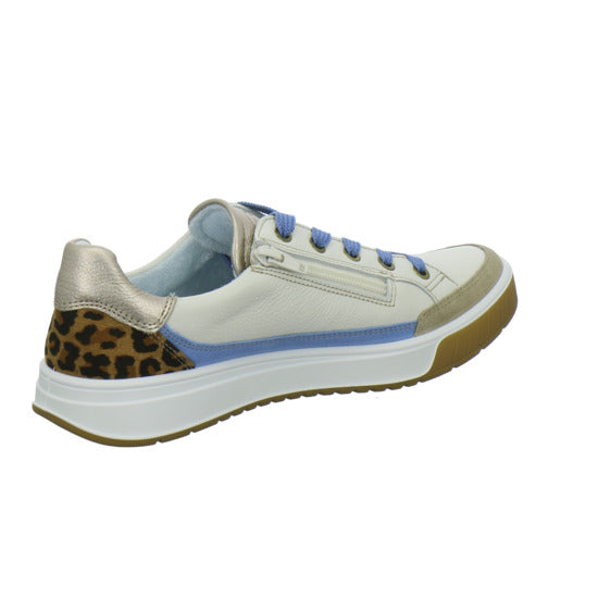 Ara Rom Schnürhalbschuhe Weiß-kombi - 360° Ansicht