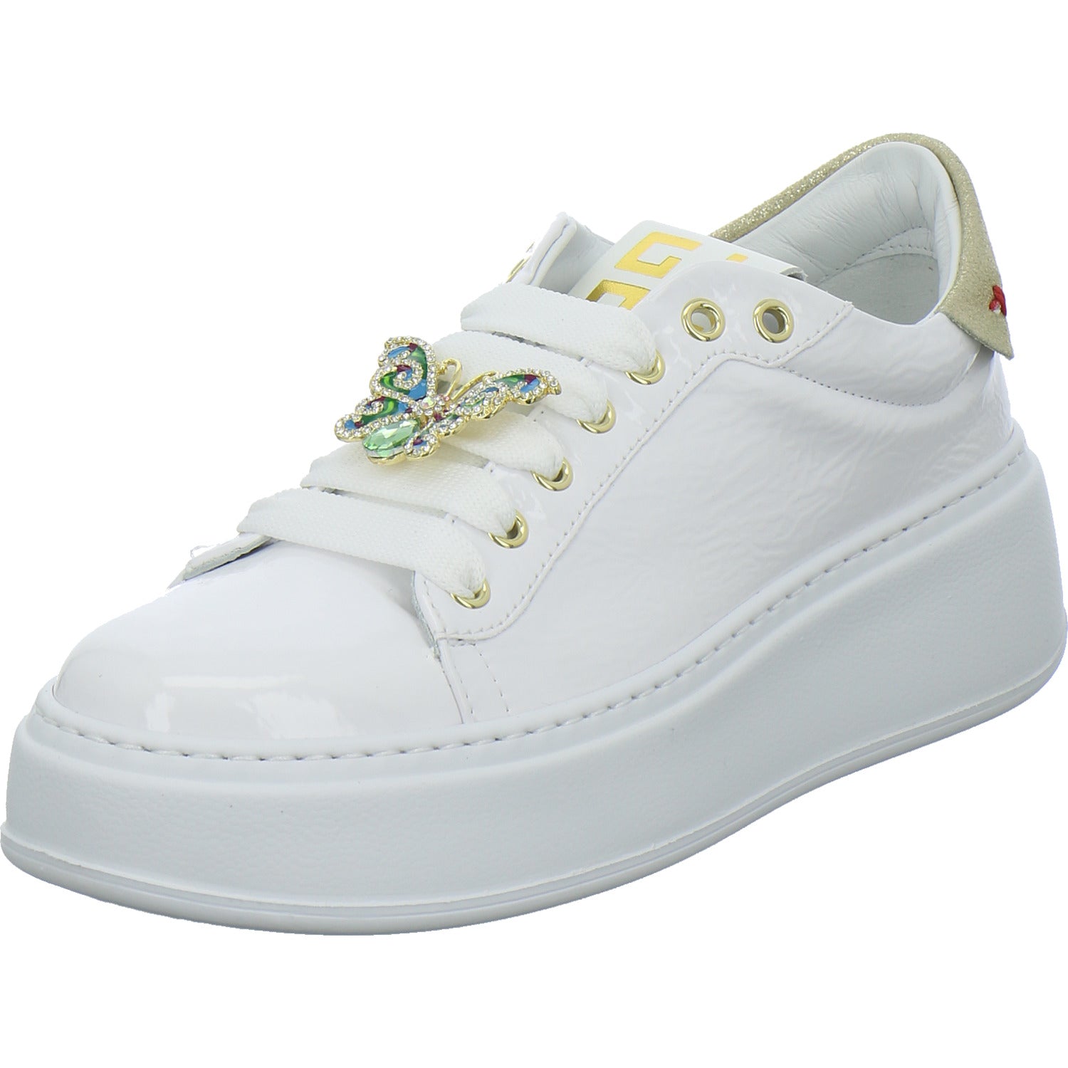 GIO+ Schnürhalbschuhe Weiß-kombi