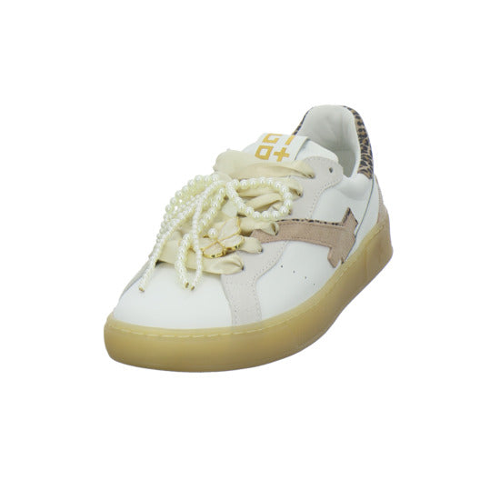 GIO+ Schnürhalbschuhe Weiß-kombi - 360° Ansicht