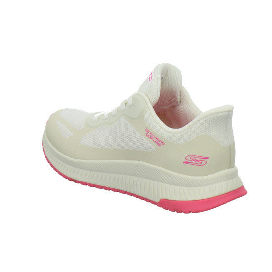 Skechers Sneaker Damen Bobs Squad Slip Ins Weiß-kombi