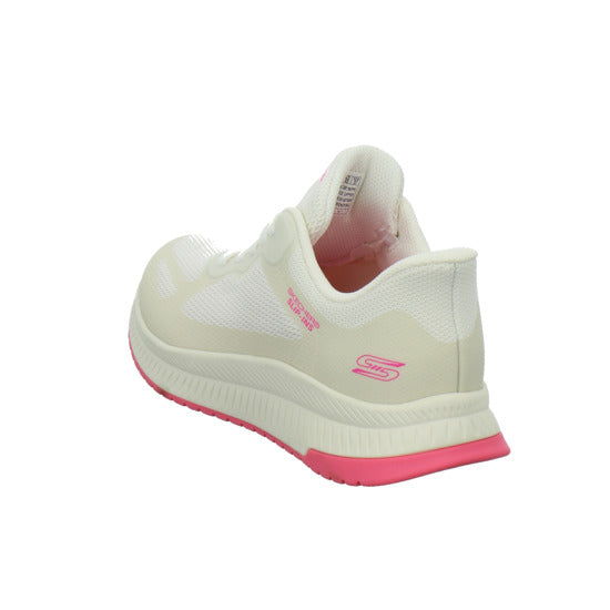 Skechers Sneaker Damen Bobs Squad Slip Ins Weiß-kombi