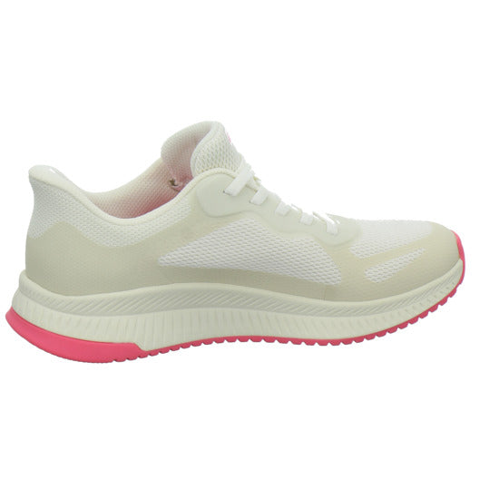 Skechers Sneaker Damen Bobs Squad Slip Ins Weiß-kombi