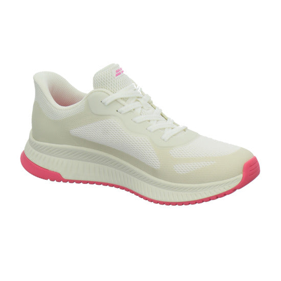 Skechers Sneaker Damen Bobs Squad Slip Ins Weiß-kombi