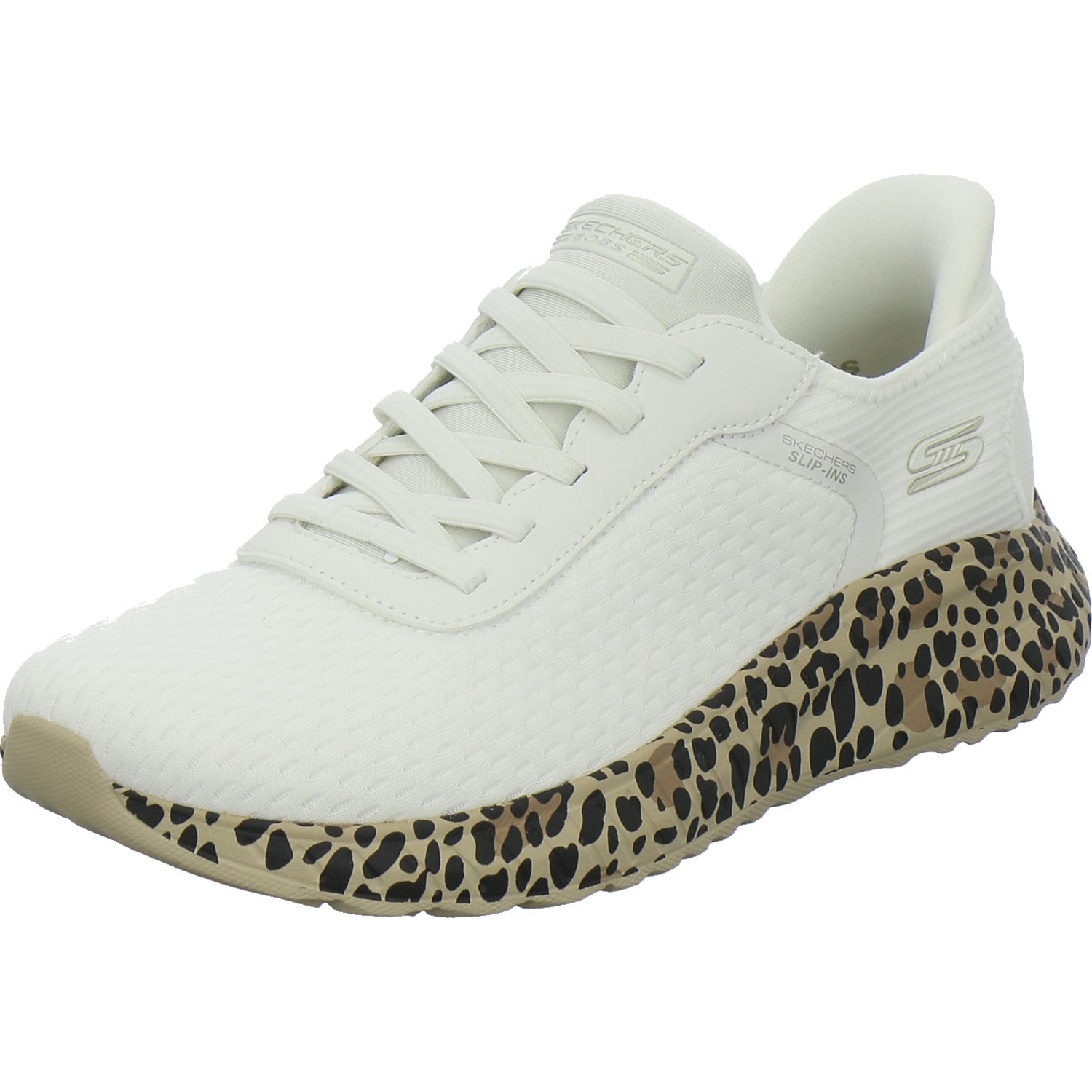 Skechers Sneaker Damen Bobs Squad Chaos Slip Ins Weiß-kombi