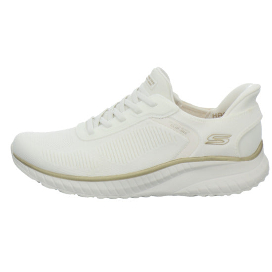 Skechers Sneaker Damen SLIP INS BOBS Weiß-kombi