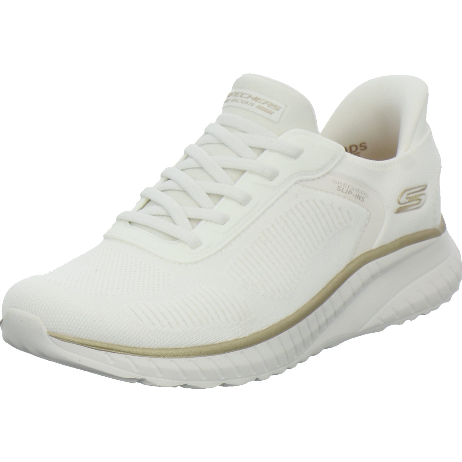 Skechers Sneaker Damen SLIP INS BOBS Weiß-kombi