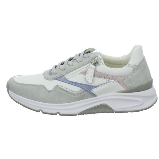 Gabor Comfort Sneaker Damen Rolling Soft Weiß-kombi