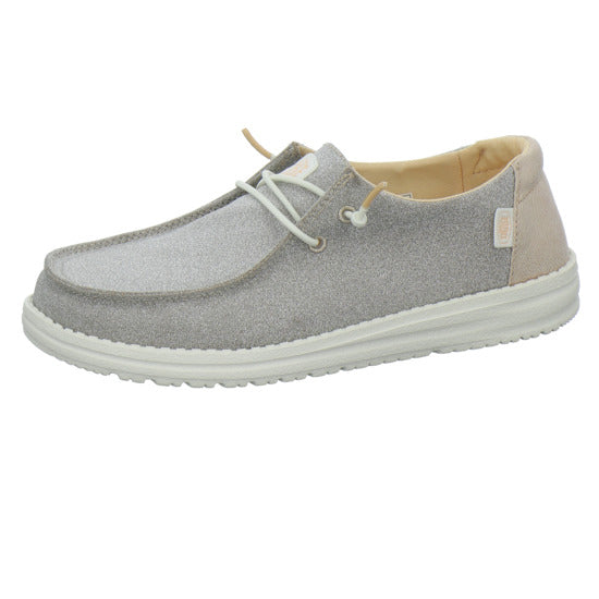 Hey Dude Wendy metallic Schnürhalbschuhe Gold