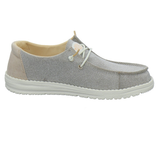 Hey Dude Wendy metallic Schnürhalbschuhe Gold