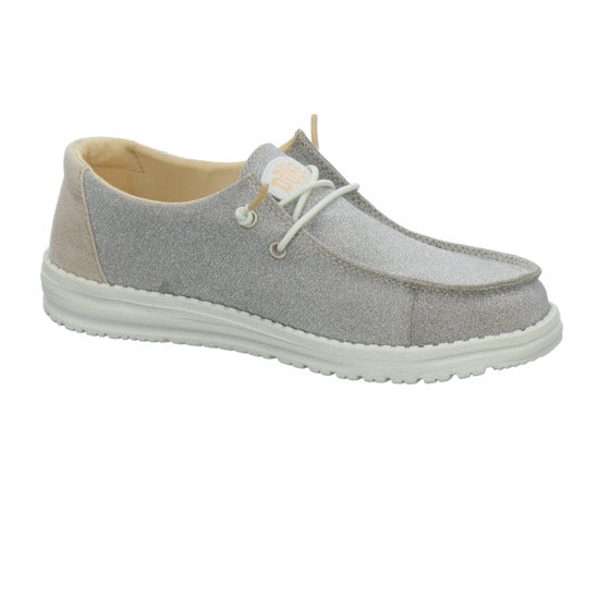 Hey Dude Wendy metallic Schnürhalbschuhe Gold
