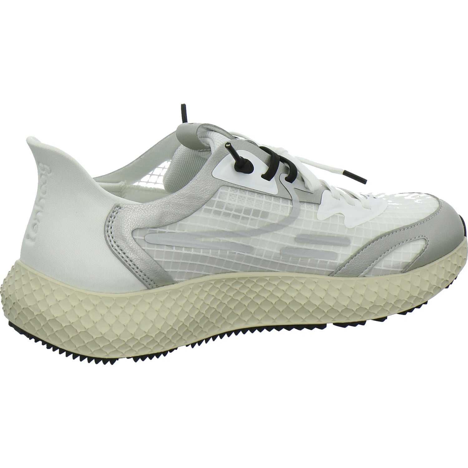 TENHAAG Sneaker Damen Karo Kauer Modell Silber