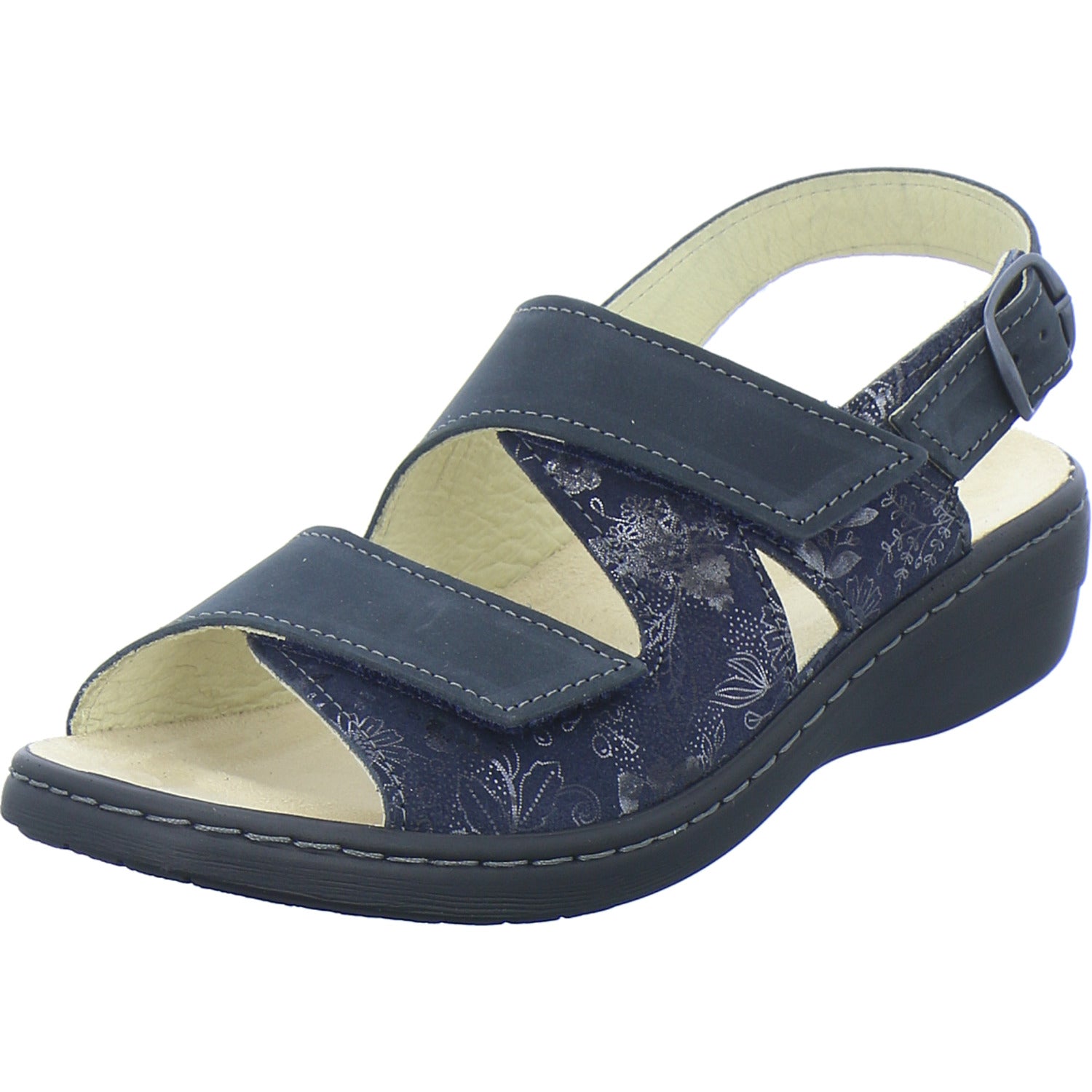 Longo Bequemschuhe Damen Beq-Sandl-Wörishf-30 Dunkelblau