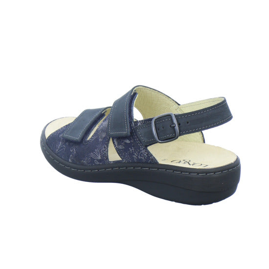 Longo Bequemschuhe Damen Beq-Sandl-Wörishf-30 Dunkelblau