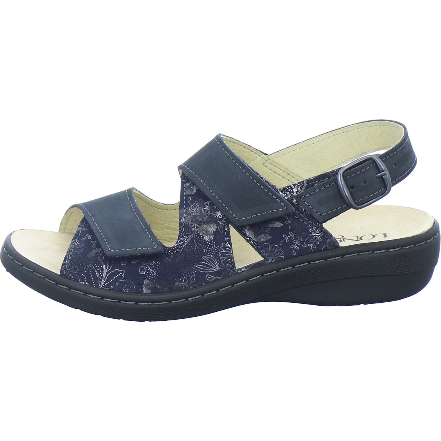 Longo Bequemschuhe Damen Beq-Sandl-Wörishf-30 Dunkelblau