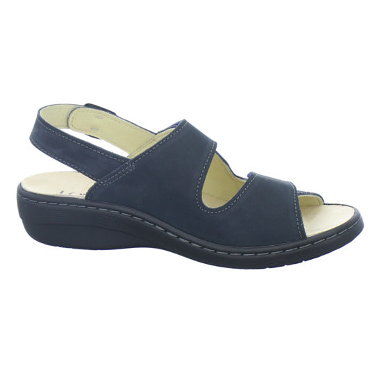 Longo Bequemschuhe Damen Beq-Sandl-Wörishf-30 Dunkelblau