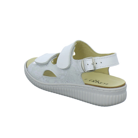 Longo Bequemschuhe Weiß-kombi - 360° Ansicht