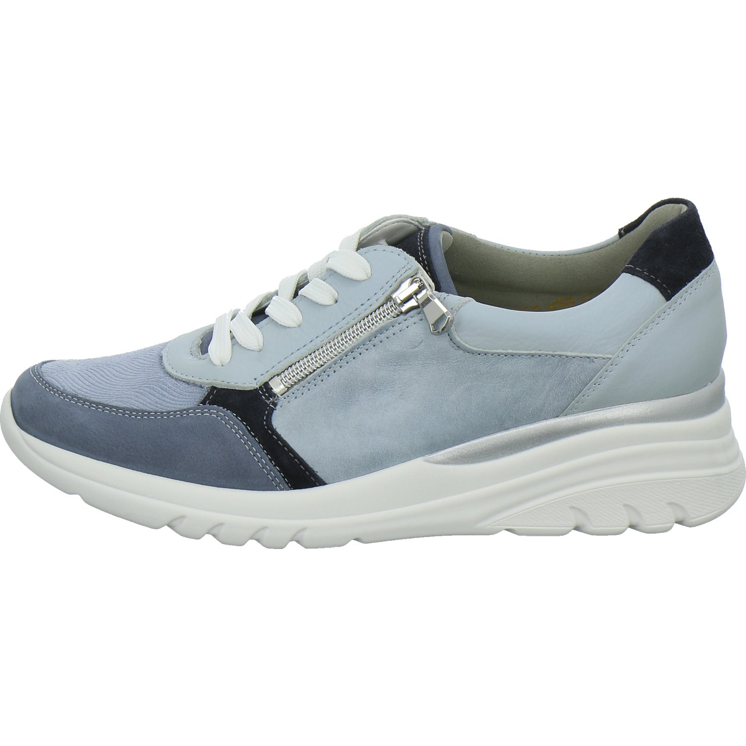 Waldläufer Bequemschuhe Damen H-Carla Blau-kombi