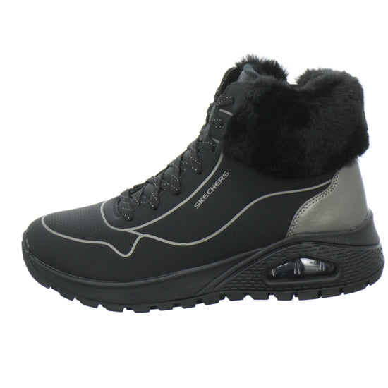 Skechers UNO Stiefel ungefüttert Schwarz - 360° Ansicht