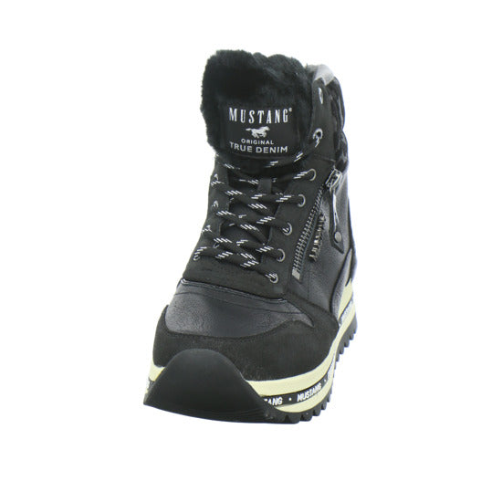 Mustang Stiefel ungefüttert Schwarz - 360° Ansicht