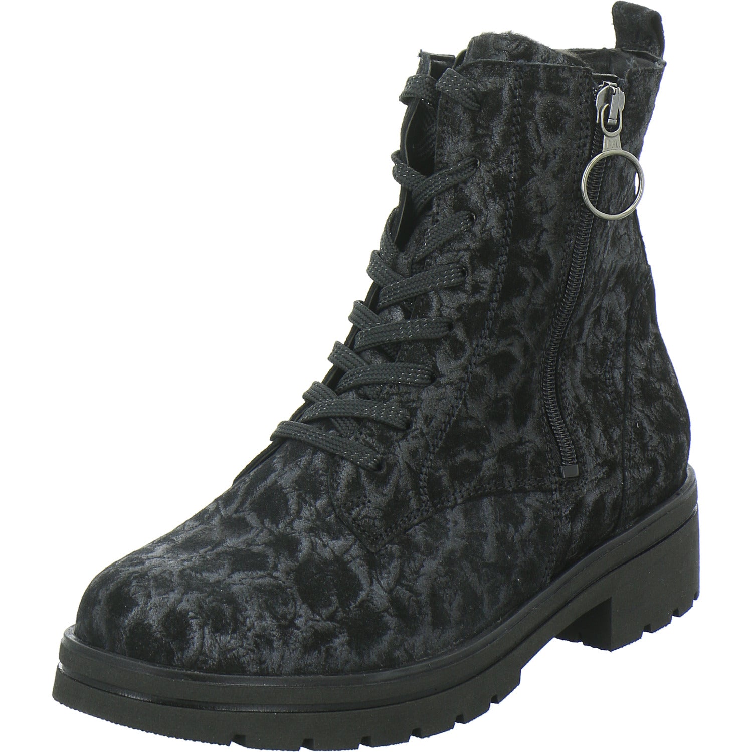 Waldläufer Stiefel Damen K-Zoe Schwarz-kombi