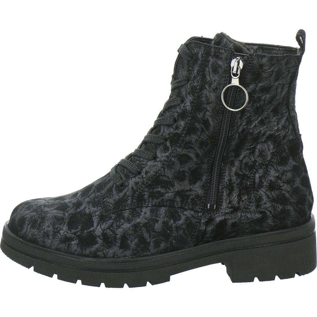 Waldläufer Stiefel Damen K-Zoe Schwarz-kombi