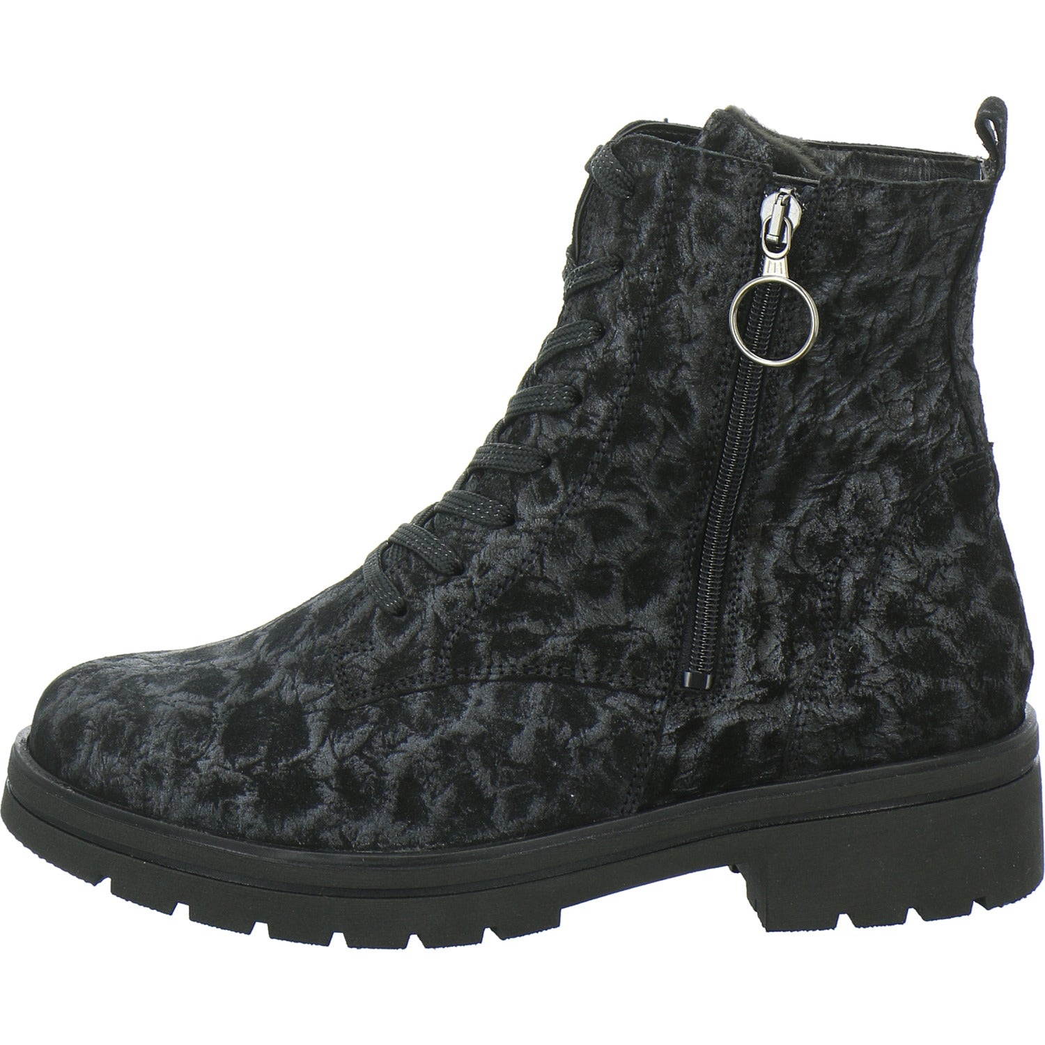 Waldläufer Stiefel Damen K-Zoe Schwarz-kombi