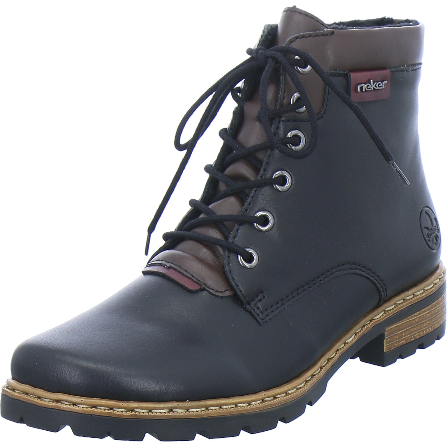 Rieker Stiefel Damen Schwarz-kombi