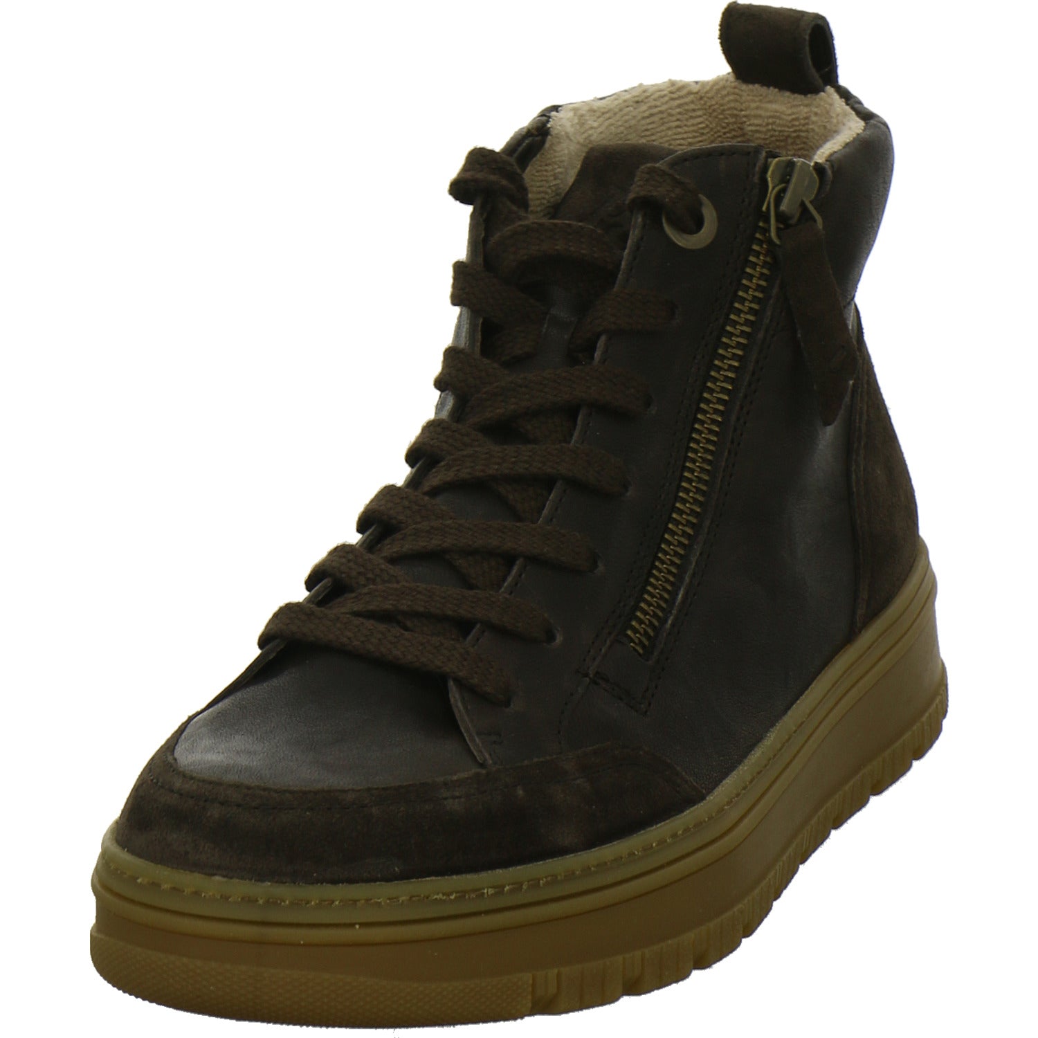 Paul Green Stiefel ungefüttert Dunkelbraun