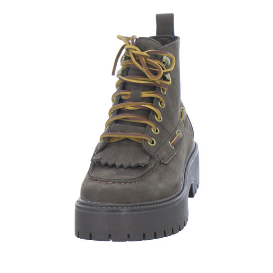 Timberland Stiefel Damen Stone Street Mid Lace Up Dunkelbraun