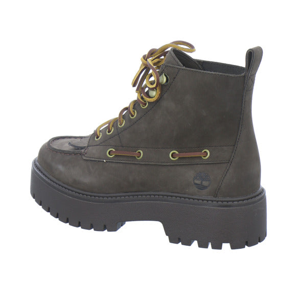 Timberland Stiefel Damen Stone Street Mid Lace Up Dunkelbraun