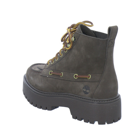 Timberland Stiefel Damen Stone Street Mid Lace Up Dunkelbraun