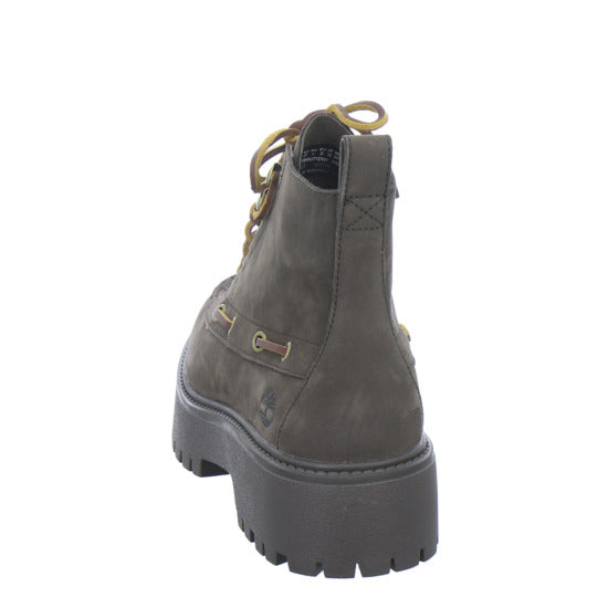Timberland Stiefel Damen Stone Street Mid Lace Up Dunkelbraun