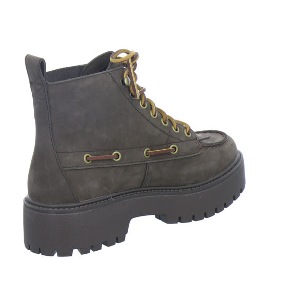 Timberland Stiefel Damen Stone Street Mid Lace Up Dunkelbraun