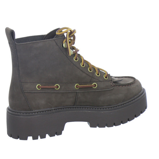 Timberland Stiefel Damen Stone Street Mid Lace Up Dunkelbraun