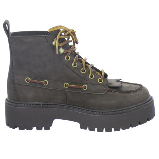 Timberland Stiefel Damen Stone Street Mid Lace Up Dunkelbraun