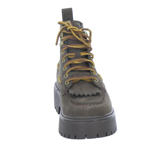 Timberland Stiefel Damen Stone Street Mid Lace Up Dunkelbraun