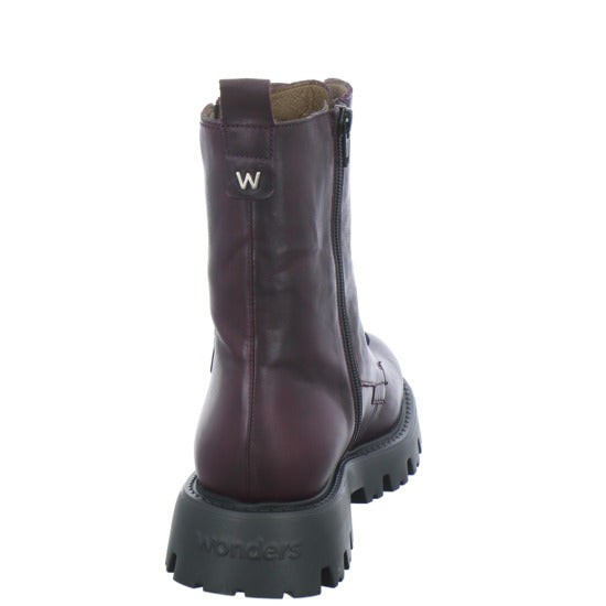 Wonders Stiefel ungefüttert Bordeaux - 360° Ansicht