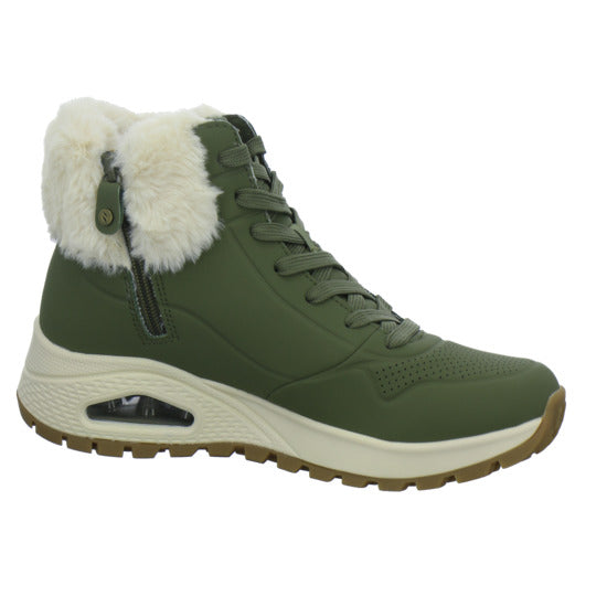 Skechers UNO Stiefel ungefüttert oliv - 360° Ansicht