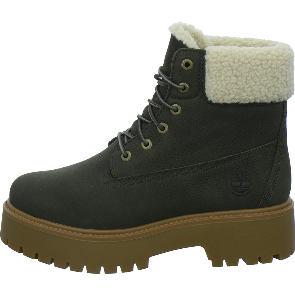 Timberland Stiefel Damen Stone Street Mid Warm oliv