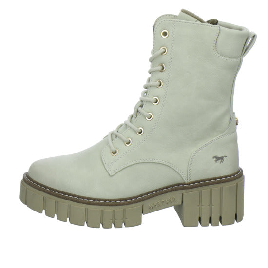 Mustang Stiefel ungefüttert Beige - 360° Ansicht