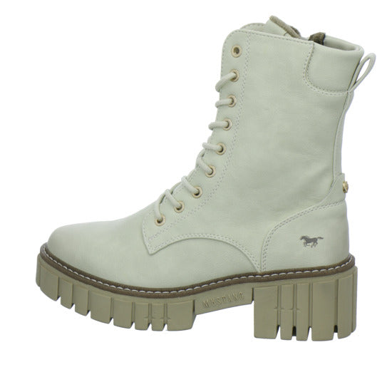 Mustang Stiefel ungefüttert Beige - 360° Ansicht