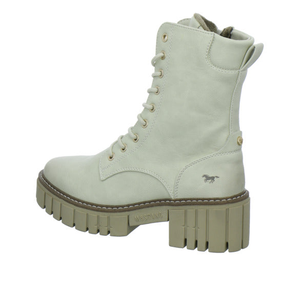 Mustang Stiefel ungefüttert Beige - 360° Ansicht
