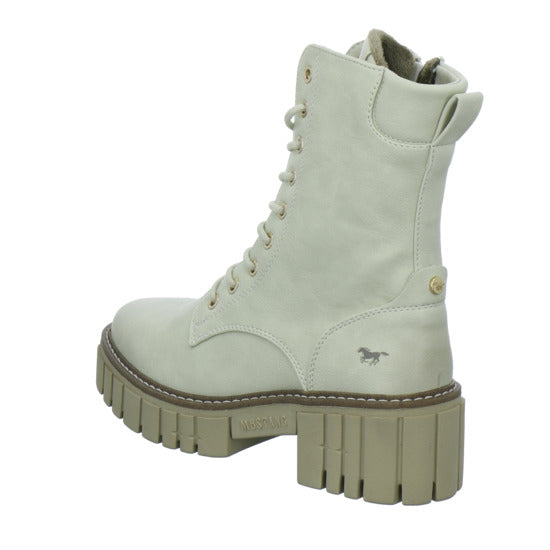 Mustang Stiefel ungefüttert Beige - 360° Ansicht