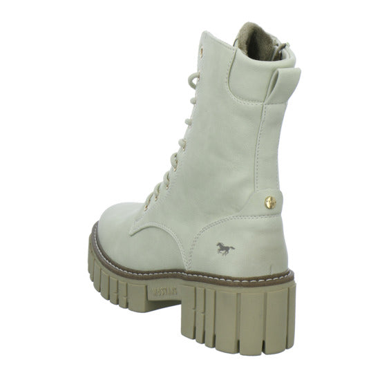 Mustang Stiefel ungefüttert Beige - 360° Ansicht