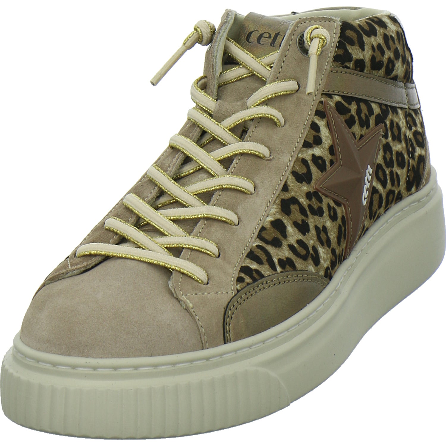 Cetti Stiefel ungefüttert Beige-kombi