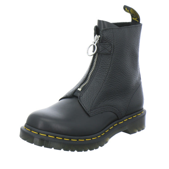 Dr. Martens 1460 Pascal Frnt Zip Stiefel ungefüttert Schwarz - 360° Ansicht