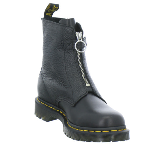 Dr. Martens 1460 Pascal Frnt Zip Stiefel ungefüttert Schwarz - 360° Ansicht