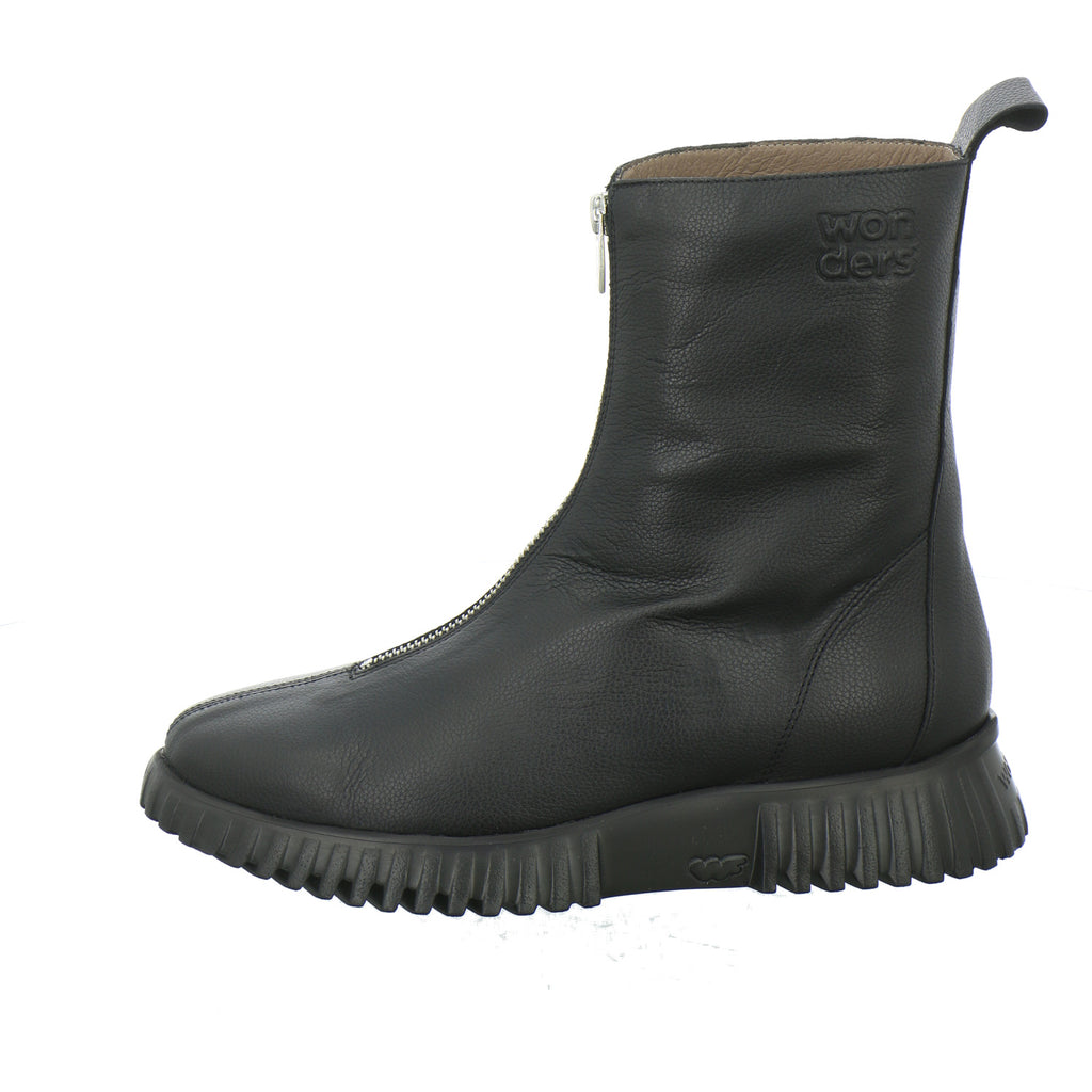 Wonders Stiefel Schwarz