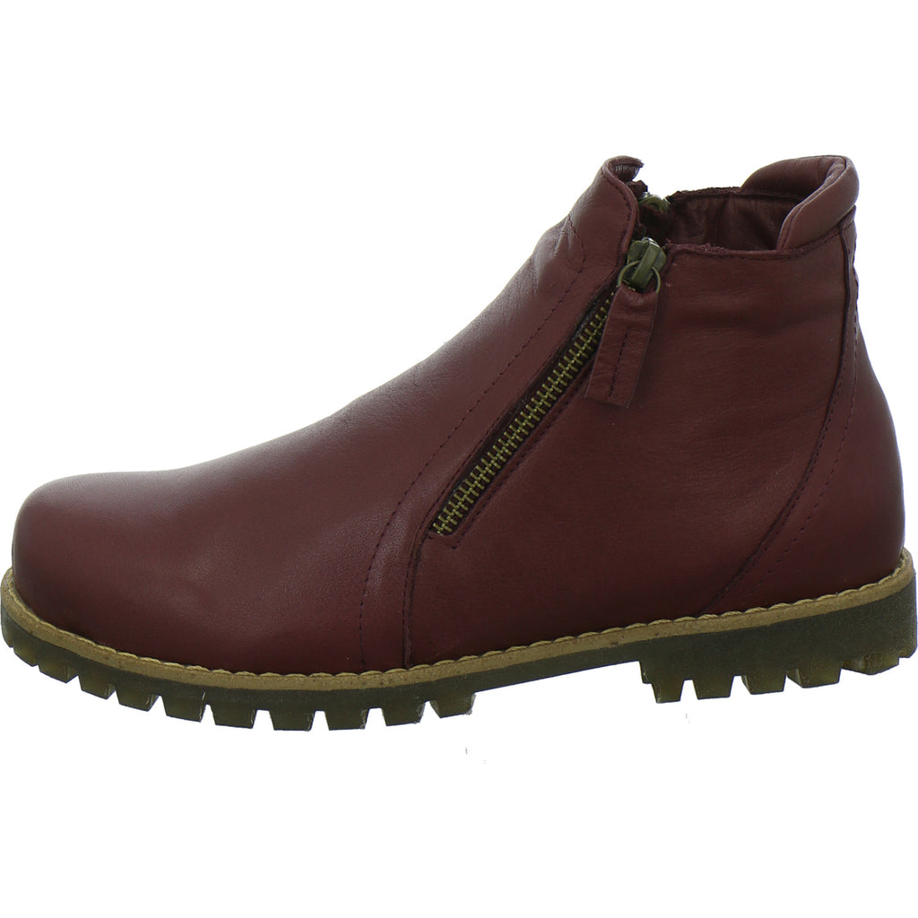 Andrea Conti Stiefel ungefüttert Bordeaux